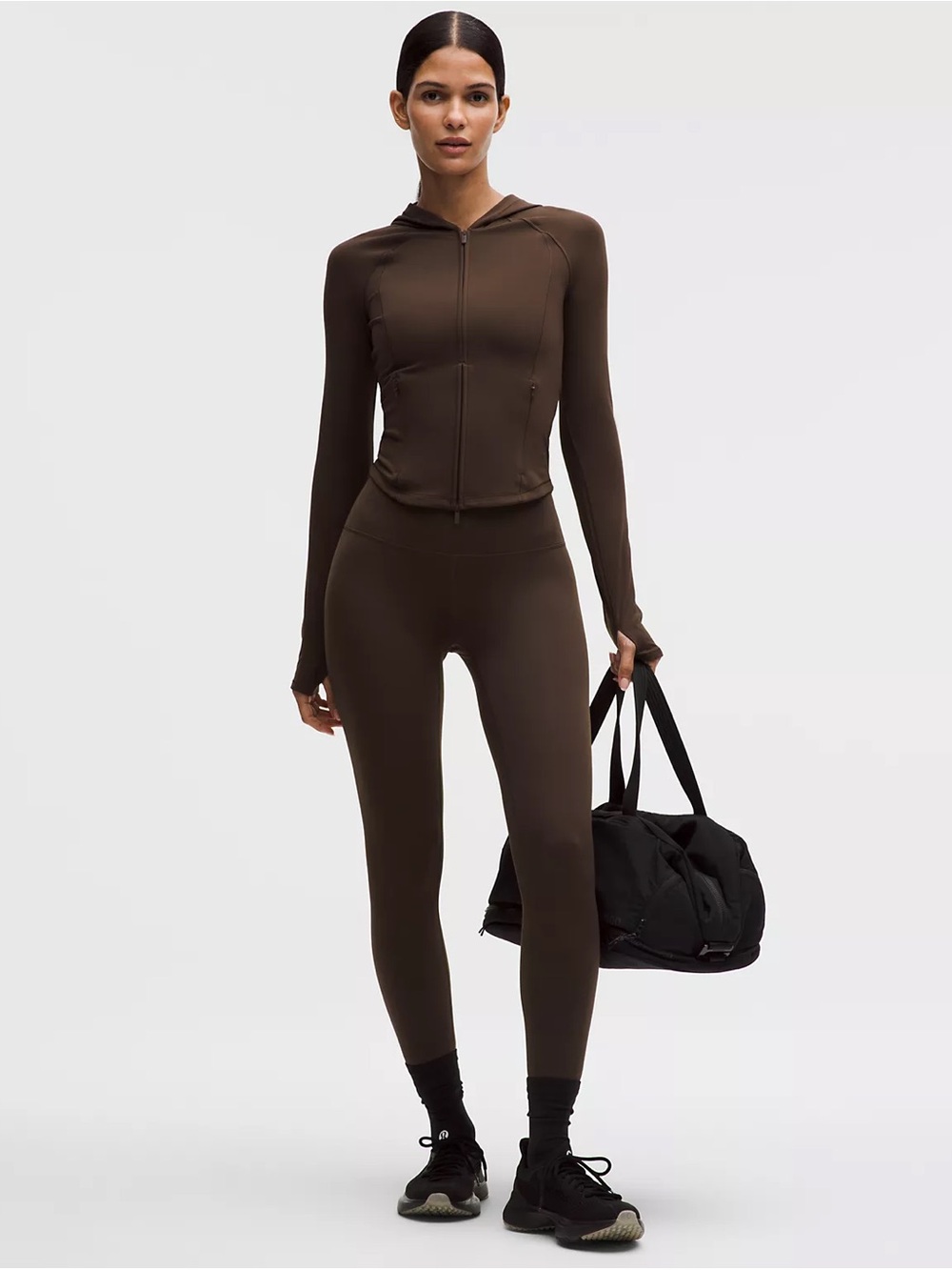 Lululemon Athletica Wunder Train High-Rise Tight in Espresso